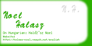 noel halasz business card